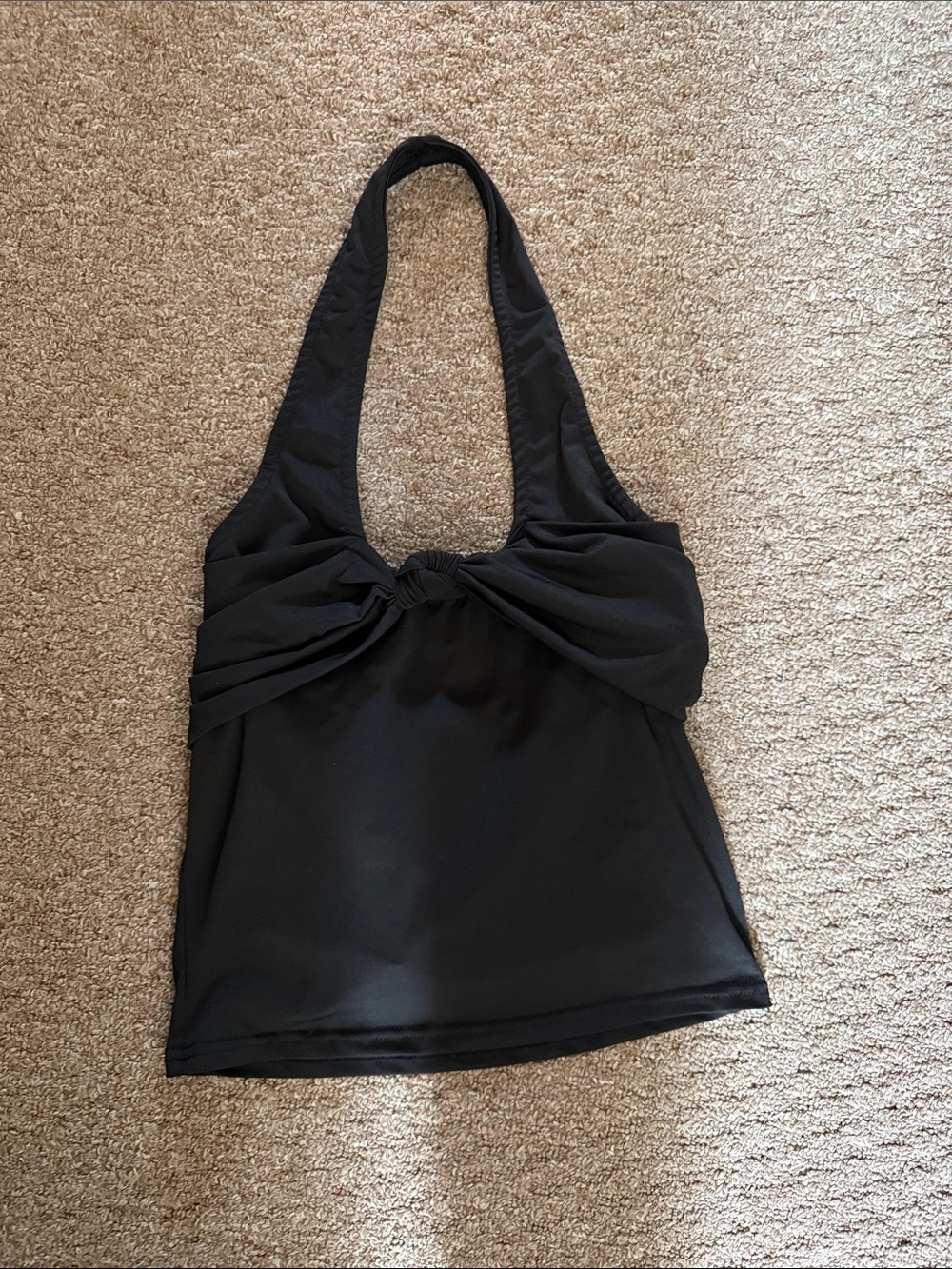 Black Halter Tank Top